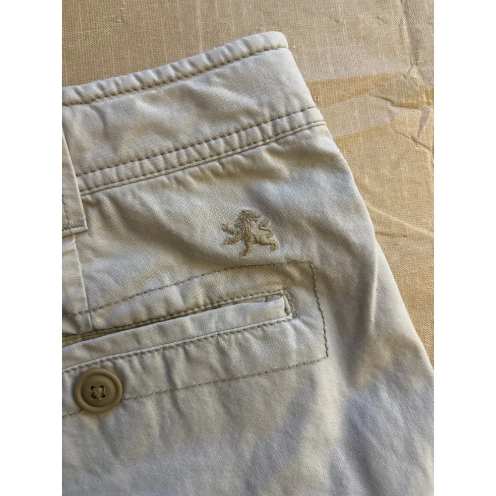 Express Cargo Shorts Mens Size 36 Beige Cotton Utility Pockets Zip Fly - Picture 3 of 6